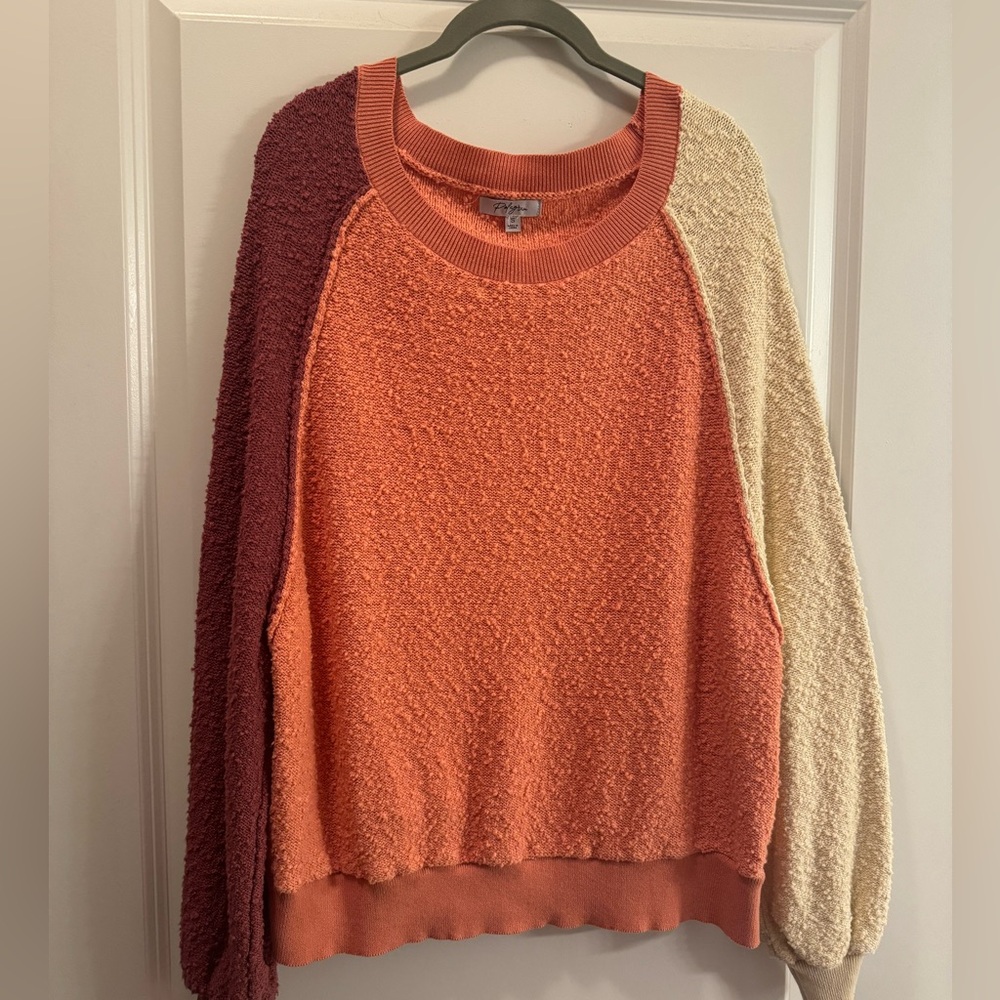 Color block sweater